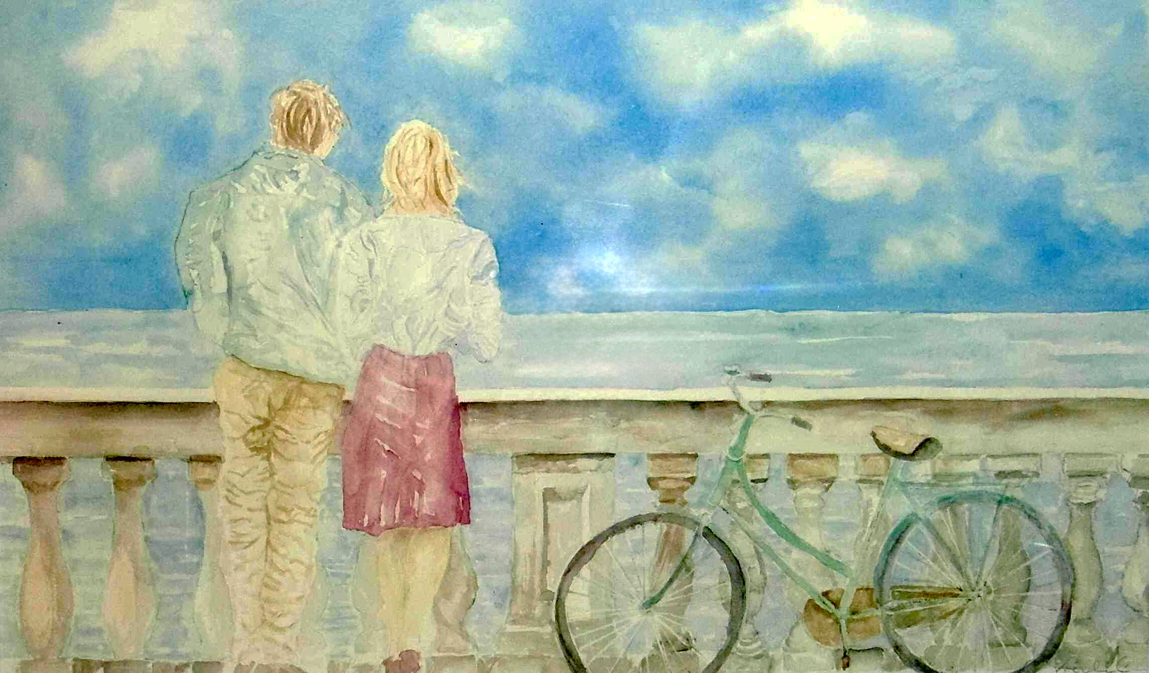 Gemeinsamer Blick auf`s Meer